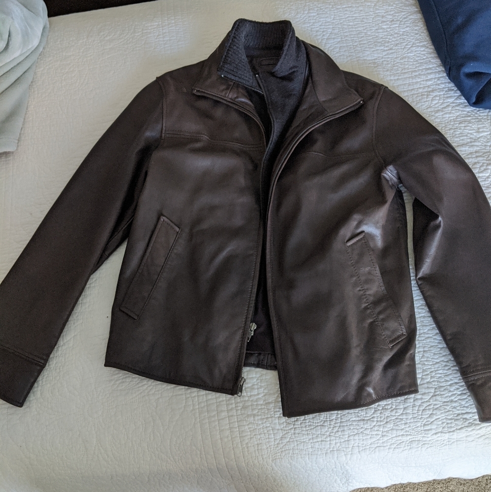 Roundtree & Yorke Lambskin Leather Jacket